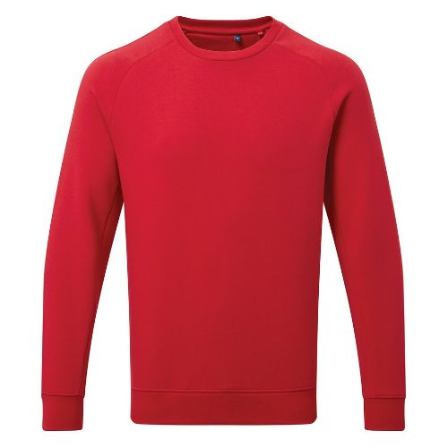 Asquith & Fox Men's Organic Crew Neck Sweatshirt Cherry Red